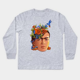 Frida Kahlo Kids Long Sleeve T-Shirt